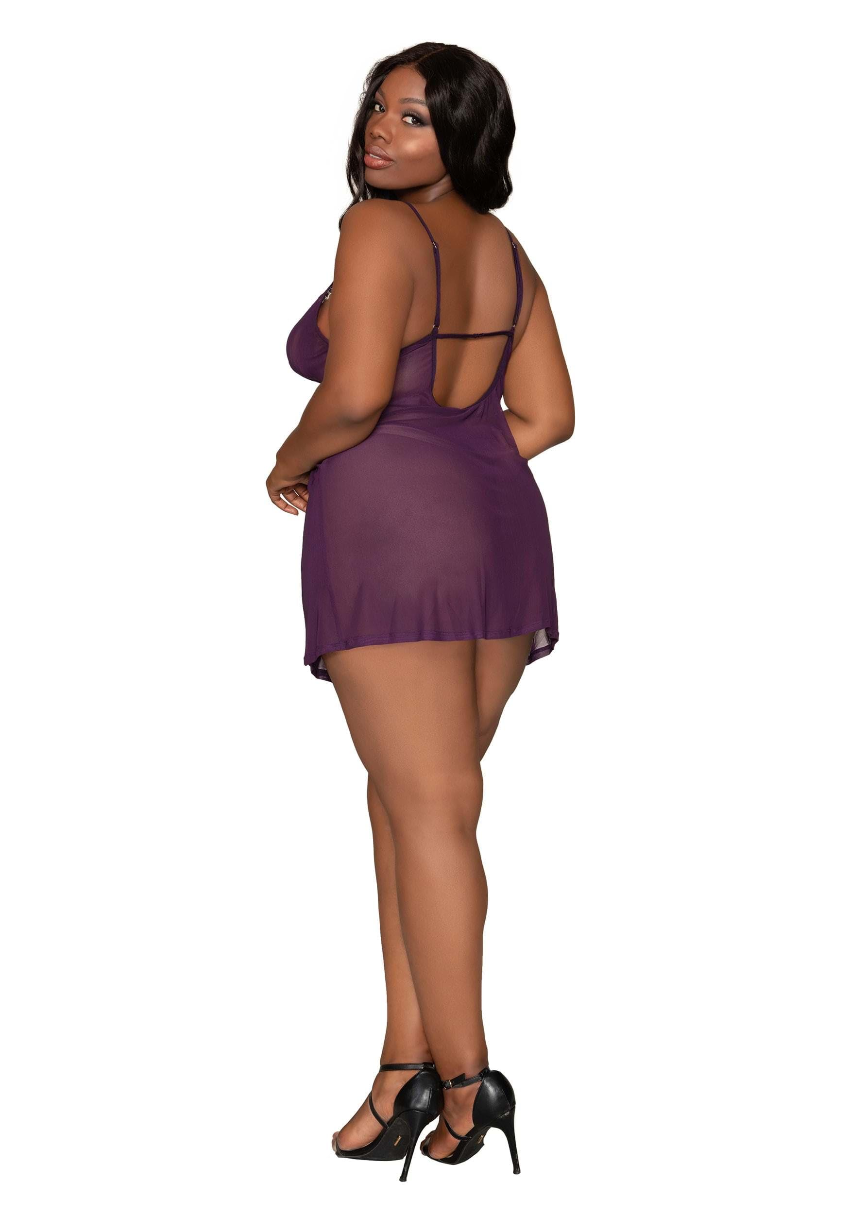 Dreamgirl womens Chemise & Robe Set - Image 6